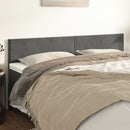 Headboards Dark Grey 160x5x78/88 cm Velvet