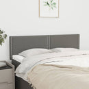 Headboards Dark Grey 144x5x78/88 cm Fabric