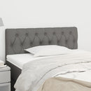 Headboard Dark Grey 100x7x78/88 cm Fabric