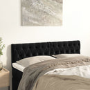 Headboards Black 160x7x78/88 cm Velvet