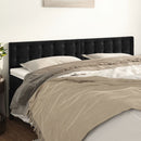Headboards Black 160x5x78/88 cm Velvet