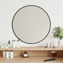 Wall Mirror Black √ò 50 cm Round
