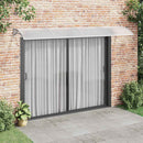 Door Canopy Grey 350x100 cm Polycarbonate