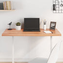 Table Top Light Brown 100x60x4 cm Treated Solid Wood Oak