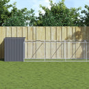 Dog House with Run Anthracite 110x1017x110 cm Galvanised Steel