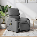 Electric Massage Recliner Chair Dark Grey Fabric