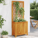 Planter with Trellis 55x29.5x132 cm Solid Wood Acacia