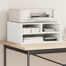 Printer Stand White 49x40x22.5 cm Engineered Wood