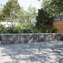 Gabion Basket with Cover 900x100x50 cm Galvanised Iron
