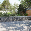 Gabion Basket with Cover 1000x100x50 cm Galvanised Iron
