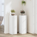 Plant Stands 2 pcs White 25x25x80 cm Engineered Wood