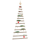 vidaXL¬†Hanging Christmas Tree with Top Star 86x180 cm Natural Branch