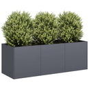 Planter Anthracite 120x40x40 cm Cold-rolled Steel