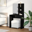Dressing Table Black Oak 74,5 x 40 x 141 cm Engineered Wood