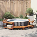 Hot Tub Surround Brown √ò275 x 55,5 cm Solid Acacia Wood