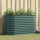 Raised Bed Green 160 x 80 x 81 cm Steel