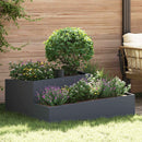 Garden Planter Anthracite 100 x 100 x 50 cm Cold-rolled Steel