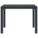 Garden Table Anthracite 100 x 100 x 73 cm Poly Rattan