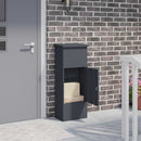 Parcel Drop Box with Door Anthracite 44,5 x 29 x 110,5 cm Steel