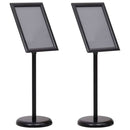 Poster Stands 2 pcs Black 45 x 32.7 x 108 cm Aluminium