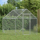 Chicken Cage Silver 400x170x177cm Galvanised Steel