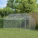 Chicken Cage Silver 200x170x177cm Galvanised Steel