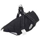 Dog Coat Black L36 Fleece and Polyester