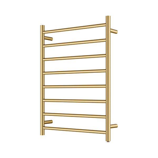 8 Bars Electric Heated Towel Rack 820X600Mm Round Stainless Steel