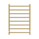 8 Bars Electric Heated Towel Rack Round Stainless Steel Towel Rail