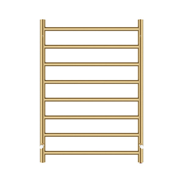 8 Bars Electric Heated Towel Rack Round Stainless Steel Towel Rail