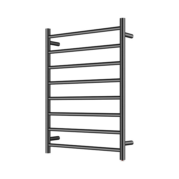 8 Bars Electric Heated Towel Rack Round Stainless Steel Towel Rail