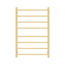 Brushed Electric Heated Towel Rack Square 8 Bars