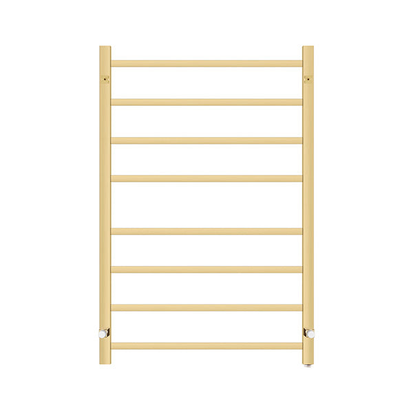Brushed Electric Heated Towel Rack Square 8 Bars