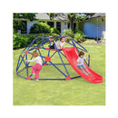 8Ft Geometric Dome Climber With Slide For Kids