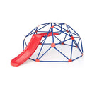 8Ft Geometric Dome Climber With Slide For Kids