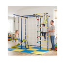 8 In 1 Wall Mount Indoor Jungle Gym For Kids Ages 3 Plus
