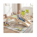 8 In 1 Wooden Triangle Set Foldable With Climbing Rope Light Green