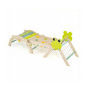 8 In 1 Wooden Triangle Set Foldable With Climbing Rope Light Green