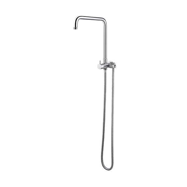 8 Inch Chrome Bathroom With Round 5 Modes Handheld Shower Head Set