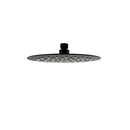 8 Inch Round Black Shower Head Top Bottom Inlet Sprayer Round Mixer