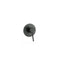 8 Inch Round Black Shower Head Top Bottom Inlet Sprayer Round Mixer