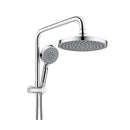 Shower Head Set Rain 8 Inches Handheld Heads 5 Mode Chrome
