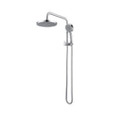 Shower Head Set Rain 8 Inches Handheld Heads 5 Mode Chrome