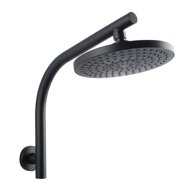 8 Inch Rain Shower Set Round Stainless Steel Gooseneck Shower Arm