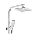 Wels 8 Inch Shower Head Set With Bath Shower Mixer Taps Chrome