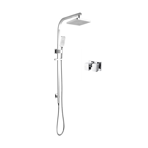8 Inch Shower Head Square Heads High Pressure Chrome Shower Mixer Taps