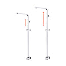 8 Inch Square Hand Held Shower Head Adjustable Height Shower Rail Set