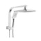 8 Inch Square Rain Handheld Heads Set Chrome Wels With Wall Taps