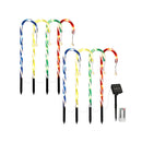 8 Pcs Christmas Lights Path Ground Light Garden Decorations 72 Led