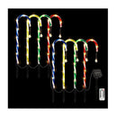 8 Pcs Christmas Lights Path Ground Light Garden Decorations 72 Led